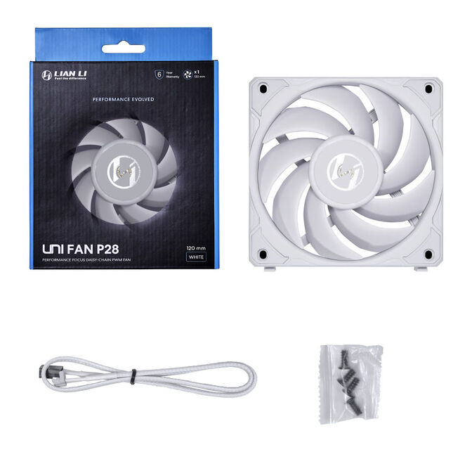 Ventilador Lian Li UNI P28 PWM Blanco 120mm image number 5