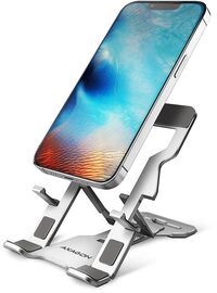 Soporte Mesa AXAGON STND-M Ajustable para Smartphone/Tablet Plata