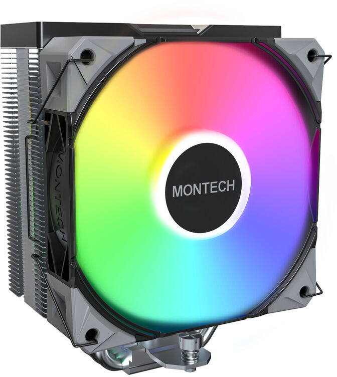 Cooler CPU Montech NX400 120mm Negro ARGB image number 1