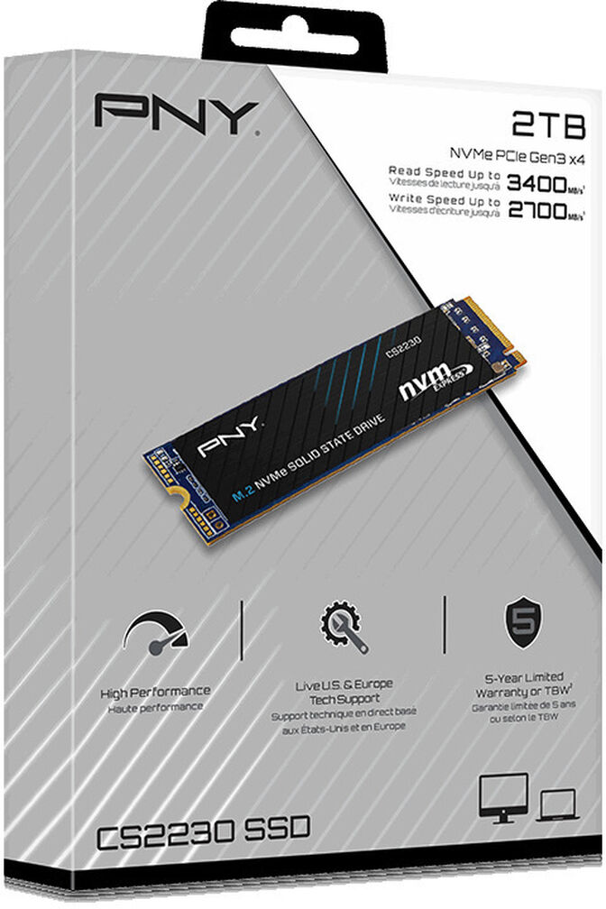 SSD PNY CS2230 2TB Gen4 M.2 NVMe (3300/2600MB/s) image number 4
