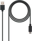 Cable USB 2.0 3A Nanocable USB-C/M para USB-A/M 1 M Negro image number null
