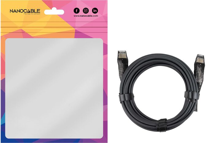 Cable HDMI V2.1 AOC Nanocable 8K@60Hz 4K@120Hz 48Gbps A/M-A/M 15 m Negro image number 5