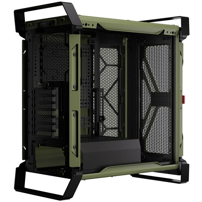 Torre E-ATX Corsair WARTHOG Perfomance Mil Green Cristal Templado image number 2
