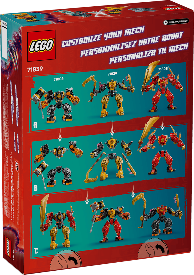 LEGO Ninjago: Meca de Combate Spinjitzu de Arin, 213 Piezas (71839) image number 1