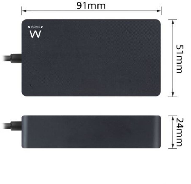 Cargador de Portátil Ewent USB-C 45W Negro image number 1
