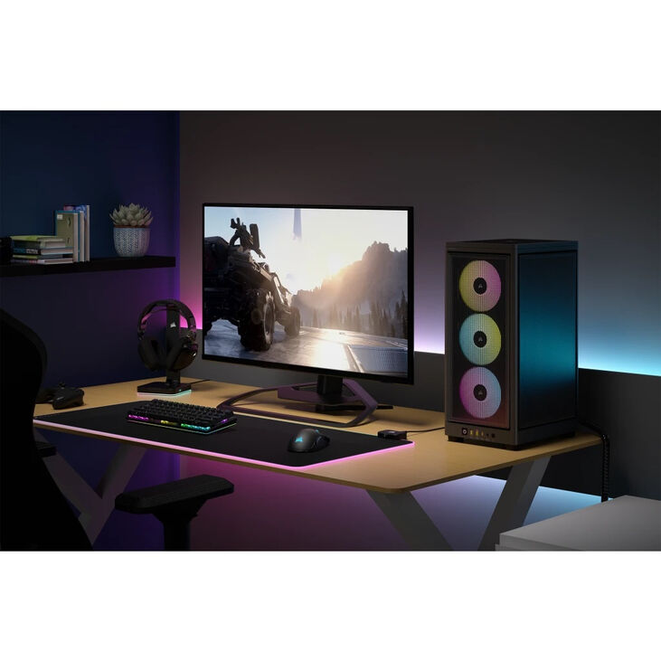 Torre Mini-ITX Corsair iCue 2000D RGB Negro Cristal Templado image number 16