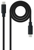 Cable USB-C 3.1 Gen2 Nanocable 10Gbps 5A 4K/60Hz 1.5 M Negro image number null