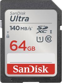 Tarjeta de Memoria SanDisk Ultra SHDC/SDXC UHS-I C10 U1 64GB