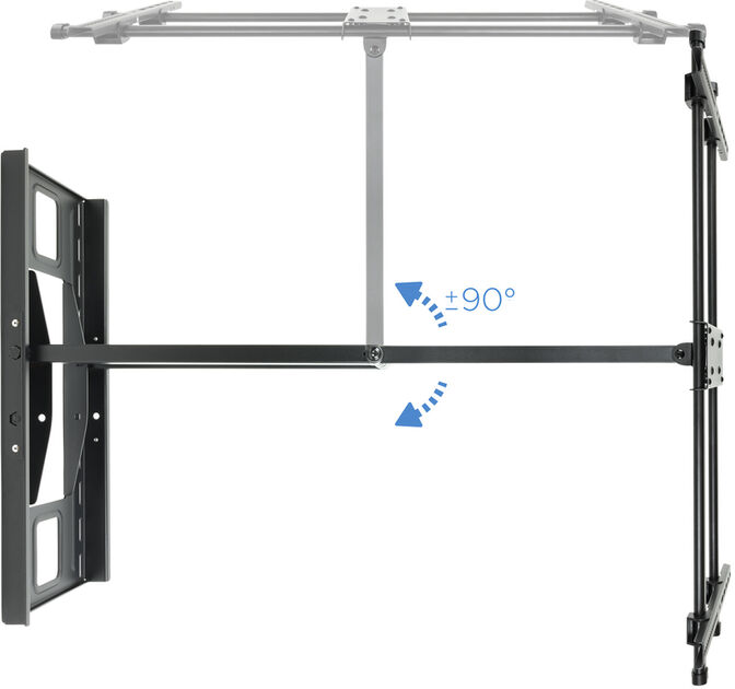 Soporte de Pared Tooq Tilt 43" a 80" Max. 50kg Negro image number 2