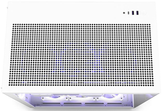 Torre ATX NZXT H9 Flow Blanca Cristal Templado image number 4