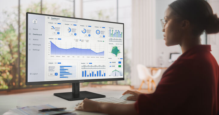 Monitor Philips Série 1000 31.5" 32E1N1800LA VA 4K 60Hz 4ms HDR10 altavoces integrados image number 8