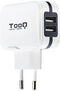 Cargador Tooq 2x USB 5V 3.4A com Controlo AI - Blanco