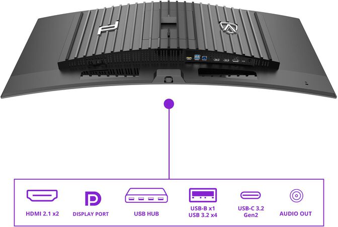 Monitor AOC AGON Porsche Design 34" PD34 QD-OLED WQHD 240Hz 0.3ms Adaptive Sync HDR True Black 400 image number 15