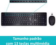 Teclado + Rat&oacute;n Ewent Wireless PT Black image number null