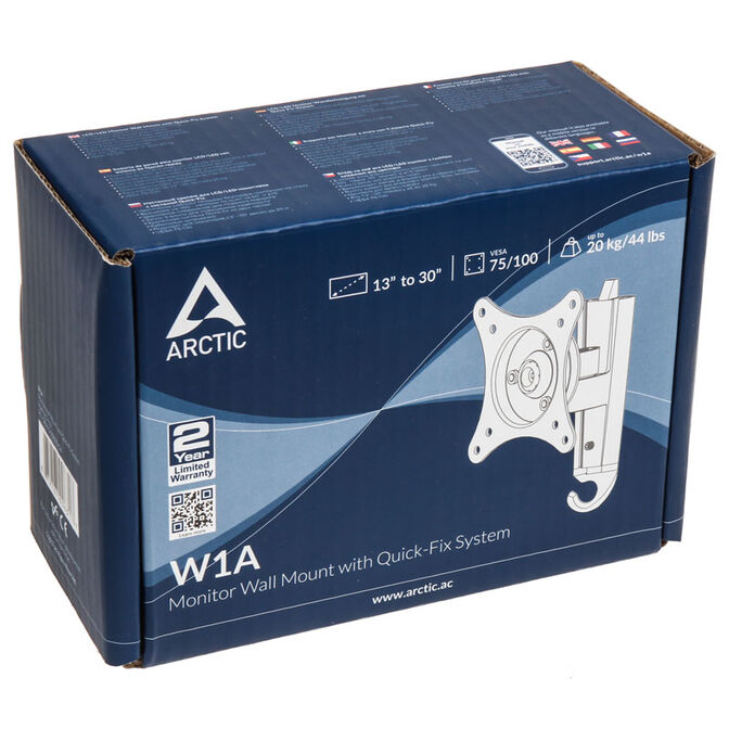 Soporte de Pared ARCTIC W1A VESA 75x75 e 100x100 - Max 20Kg image number 4
