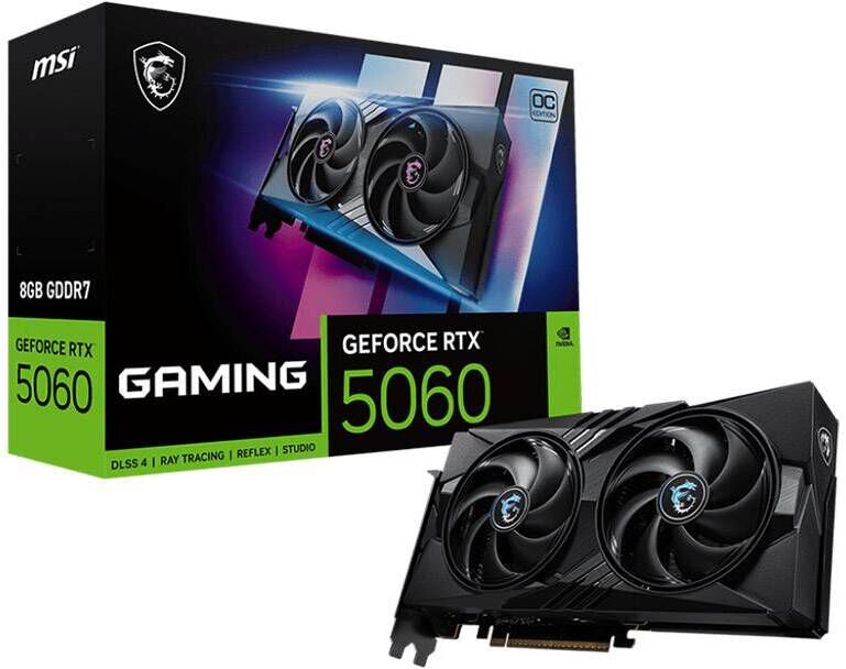 Tarjeta Gr&aacute;fica MSI GeForce&reg; RTX 5060 GAMING OC 8GB GDDR7 DLSS4