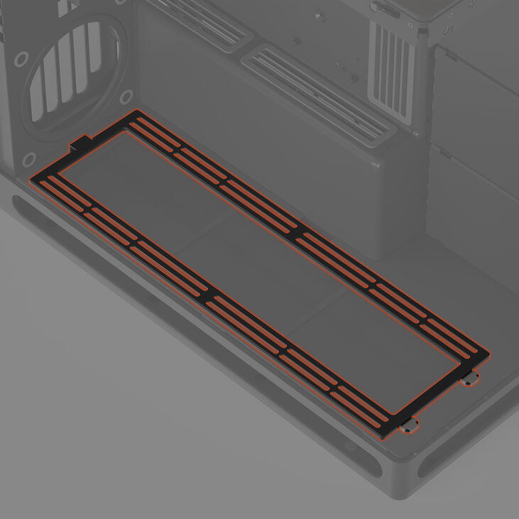 Soporte de Ventiladores Inferiores - HAVN HS 420 Negro image number 2