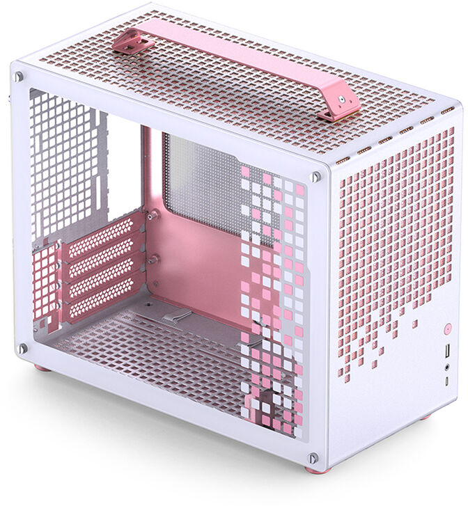 Caja Micro-ATX Jonsbo Z20 Blanco/Rosa image number 1