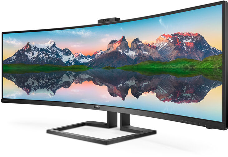 Monitor Curvo Philips 49" 499P9H VA Dual QHD 70Hz 5ms USB-C (65W) WebCam image number 2