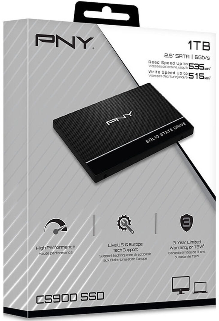 SSD PNY CS900 1TB SATA III (535/515MB/s) image number 1