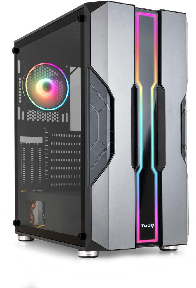 Caja E-ATX Tooq NIGHTCITY ARGB c/ Cristal Templado Negra image number 0