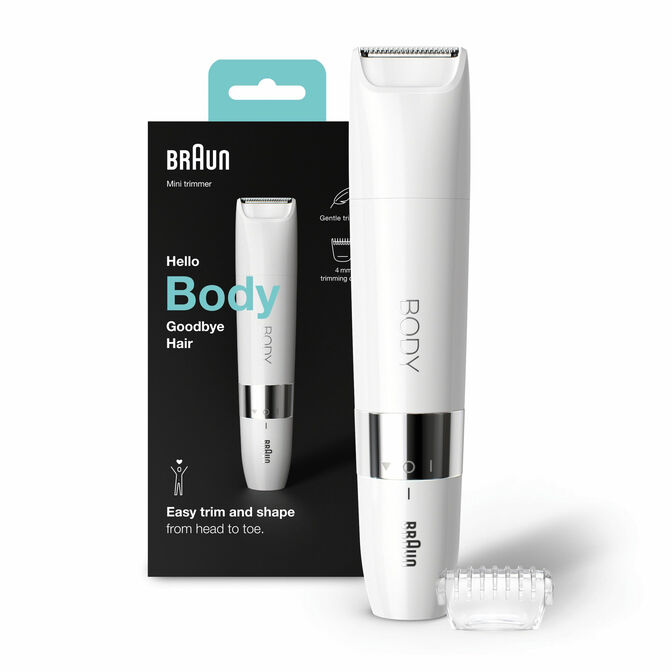 Recortadora Corporal Braun Body BS1000 Blanco/Cromado image number 1