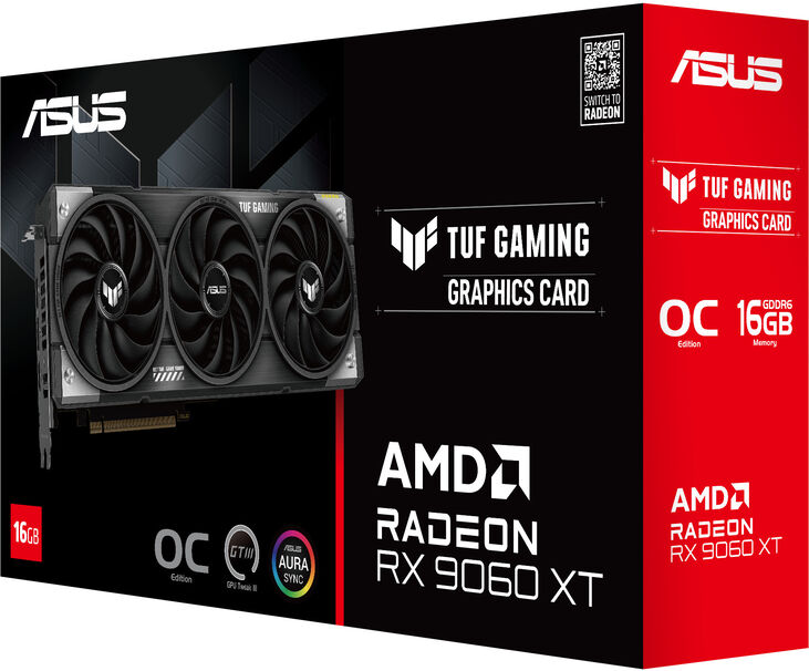 Tarjeta Gráfica Asus Radeon RX 9060 XT TUF Gaming OC 16GB GDDR6 image number 9