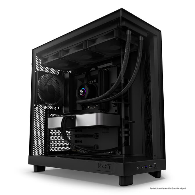 Torre ATX NZXT H6 Flow Negro Cristal Templado image number 5