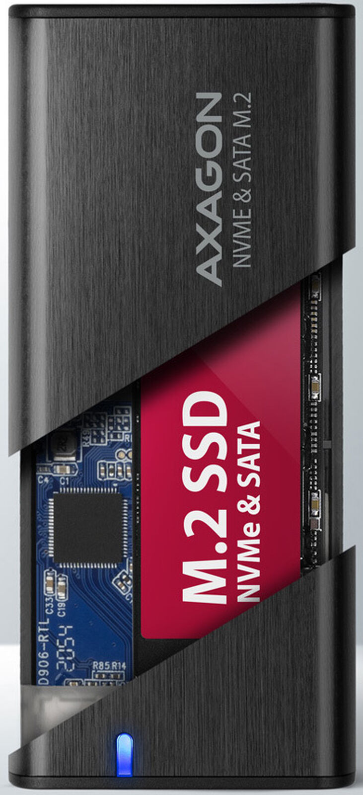Caja Externa AXAGON EEM2-SB2 USB-C 3.2 Gen 2, SSD M.2 - Negro image number 3