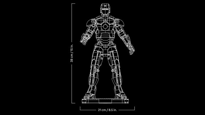 LEGO Marvel: Iron Man Mark 3, 1297 Piezas (76344) image number 5