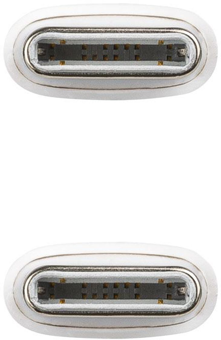 Cable USB 2.0 60W 3A Nanocable USB-C M/M 1 M Branco image number 3