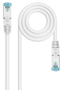 Cable de Red NanoCable RJ45 LSZH CAT.7 600MHZ SFTP AWG26 25 CM Blanco