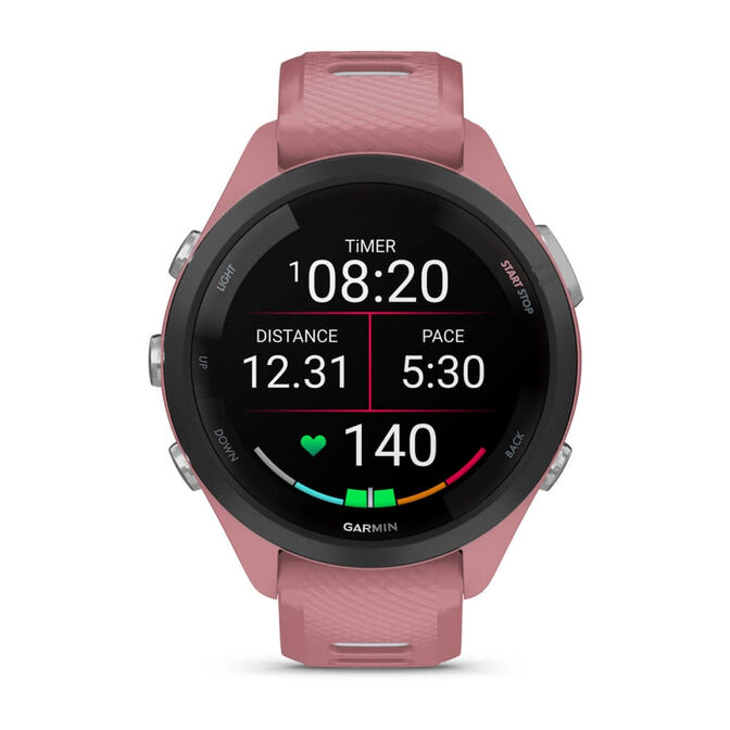 Smartwatch Garmin Forerunner 265S 42mm Rosa/Branco image number 1