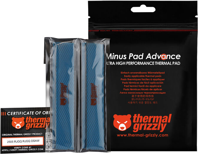 Thermal Pad Thermal Grizzly Minus Pad Advance 120x20x3.0 mm(Pack 4) image number 5