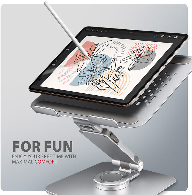 Soporte Elevat&oacute;rio Rotativo AXAGON STND-LR para Port&aacute;tiles 10"-16" image number 13