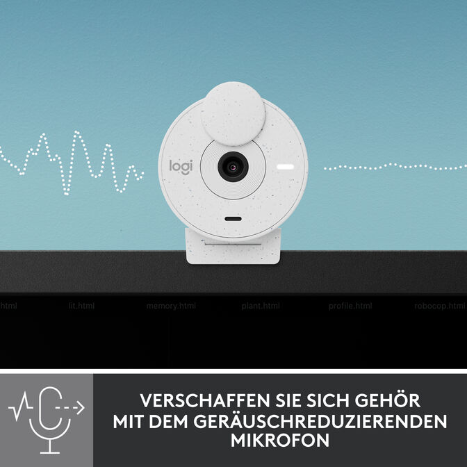 Webcam Logitech Brio 300 Full HD 1080p USB Type-C Blanca image number 17