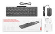 Teclado + Rato Lenovo 310 Combo USB Preto image number null