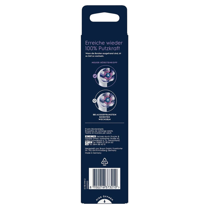 Recambios para Cepillo de Dientes El&eacute;ctrico Oral-B iO Radiant White Pack 2 Unidades image number 2