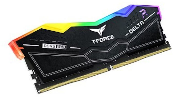 Team Group Kit 32GB (2 x 16GB) DDR5 6000MHz Delta RGB Negro CL38 V2 image number 2