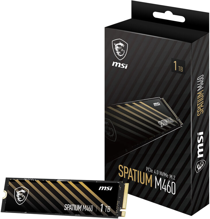SSD MSI SPATIUM M460 1TB Gen4 M.2 NVMe (5000/4500MB/s) image number 0