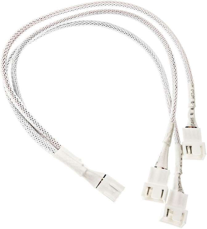 Cable Splitter Kolink 1-3 PWM Sleeved Blanco image number 1