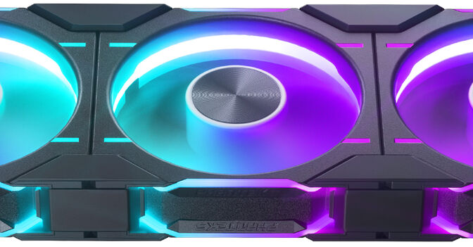 Ventilador Phanteks D30 PWM reverse Airflow D-RGB Negro Pack 3 - 120mm image number 4
