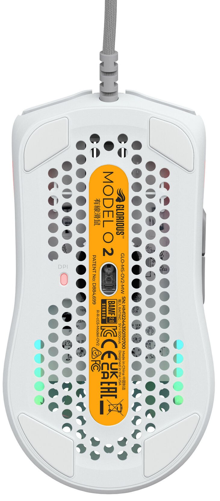 Ratón Gaming Glorious Model O 2 Blanco image number 2