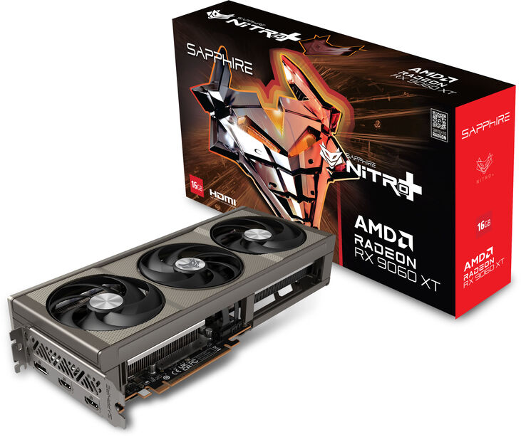 Tarjeta Gráfica Sapphire Radeon RX 9060 XT Nitro+ OC 16GB GDDR6 image number 0