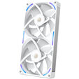 Ventilador NZXT F280X Perfomance RGB Single-Frame Blancas - Duplo Vent&iacute;lador 140mm (280mm) image number null