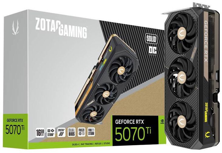 Tarjeta Gráfica ZOTAC GeForce® RTX 5070 Ti Solid OC 16GB GDDR7 DLSS4 image number 7