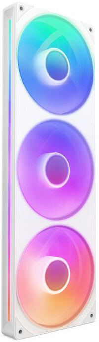Ventilador NZXT F360 RGB Core Single-Frame Blancas - Triplo Ventilador 120mm ( 360mm )