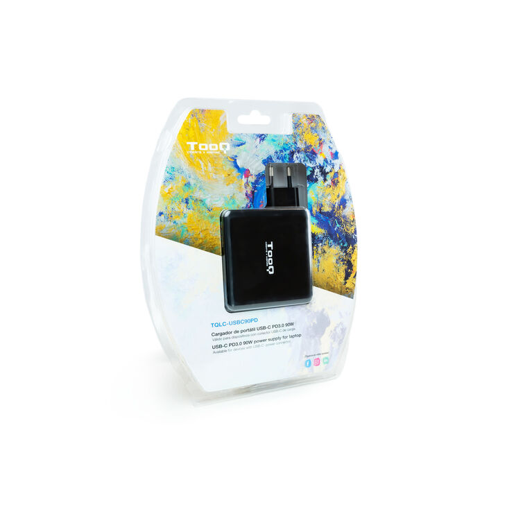 Cargador de Portátil Tooq PD 3.0 90W USB-C image number 1