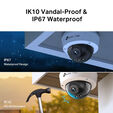 C&aacute;mara de Vigilancia TP-Link VIGI C240 4mm 4MP Full-Color Exterior PoE Dome QHD 1440p IP67 image number null