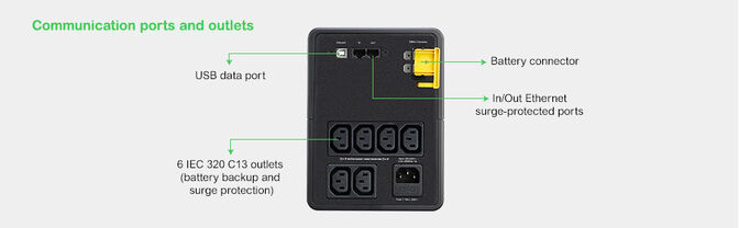 UPS APC Back-UPS 1200VA 230V AVR Tomas IEC image number 12